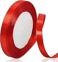 Vista 20 de Cinta de satén dorada de 3/4 pulgadas x 25 yardas, cinta de tela de color sólido para envolver regalos, manualidades, fabricación de lazos