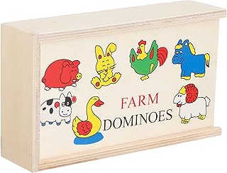 iLearn Farm Dominoes Wooden Toy
