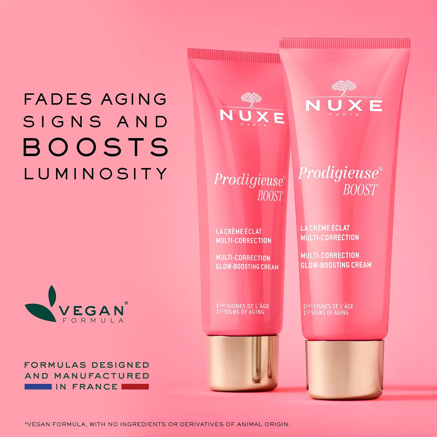 Nuxe Prodigieuse Boost Multi-Correction Glow-Boosting Cream with Hyaluronic Acid, Reduces Signs of Aging, 1.35 Fl Oz - Image 3