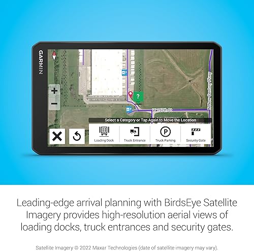 Miniatura 5 de Garmin dēzl OTR710, navegador GPS para camiones grande, fácil de leer de 7 pulgadas, enrutamiento personalizado de camiones, imágenes satelitales