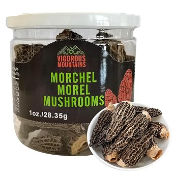 VIGOROUS MOUNTAINS Dried Morel Mushrooms 1 Ounce