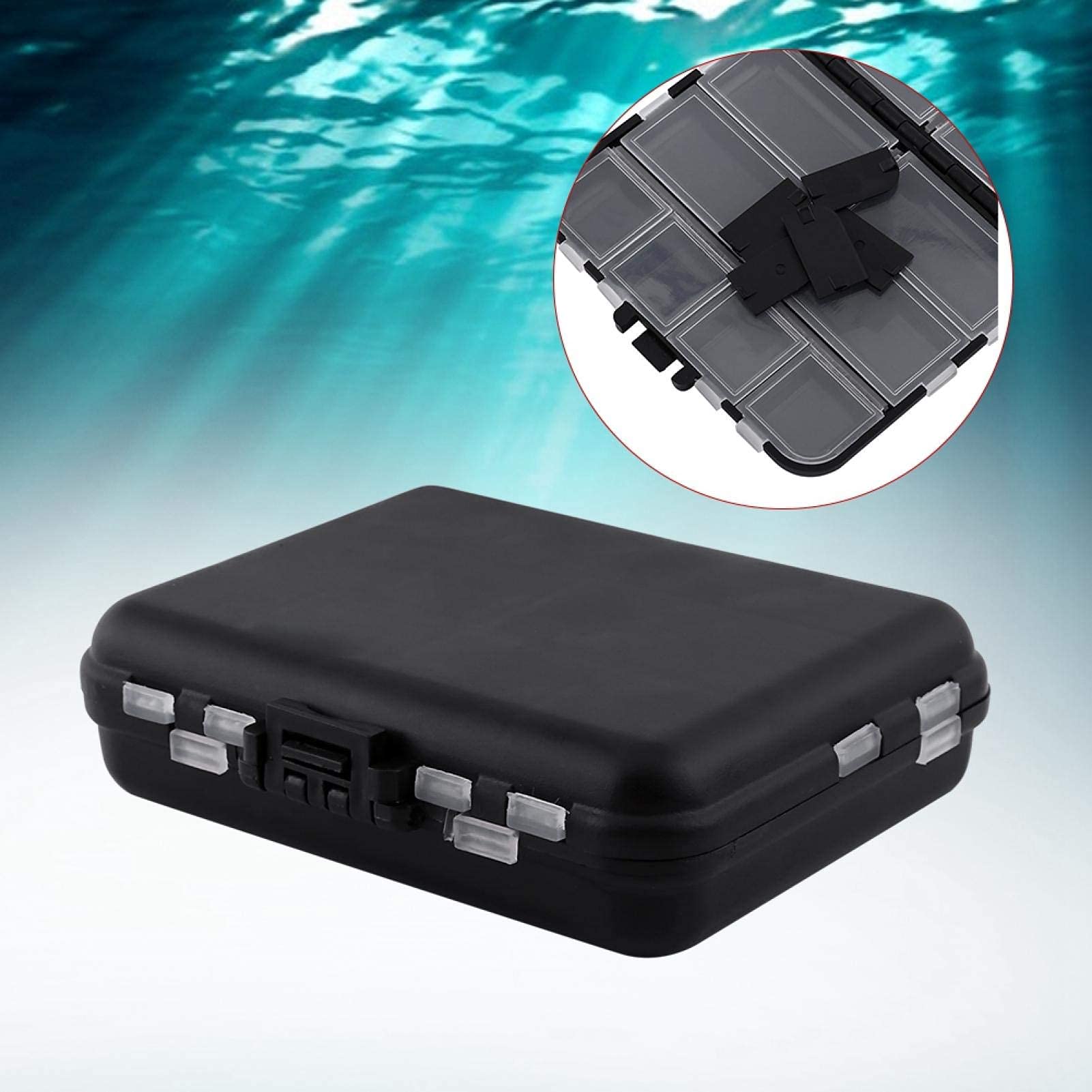 FECAMOS Angelköderbox 26 Fächer - Organizer Für Plastikköder Und Angelzubehör