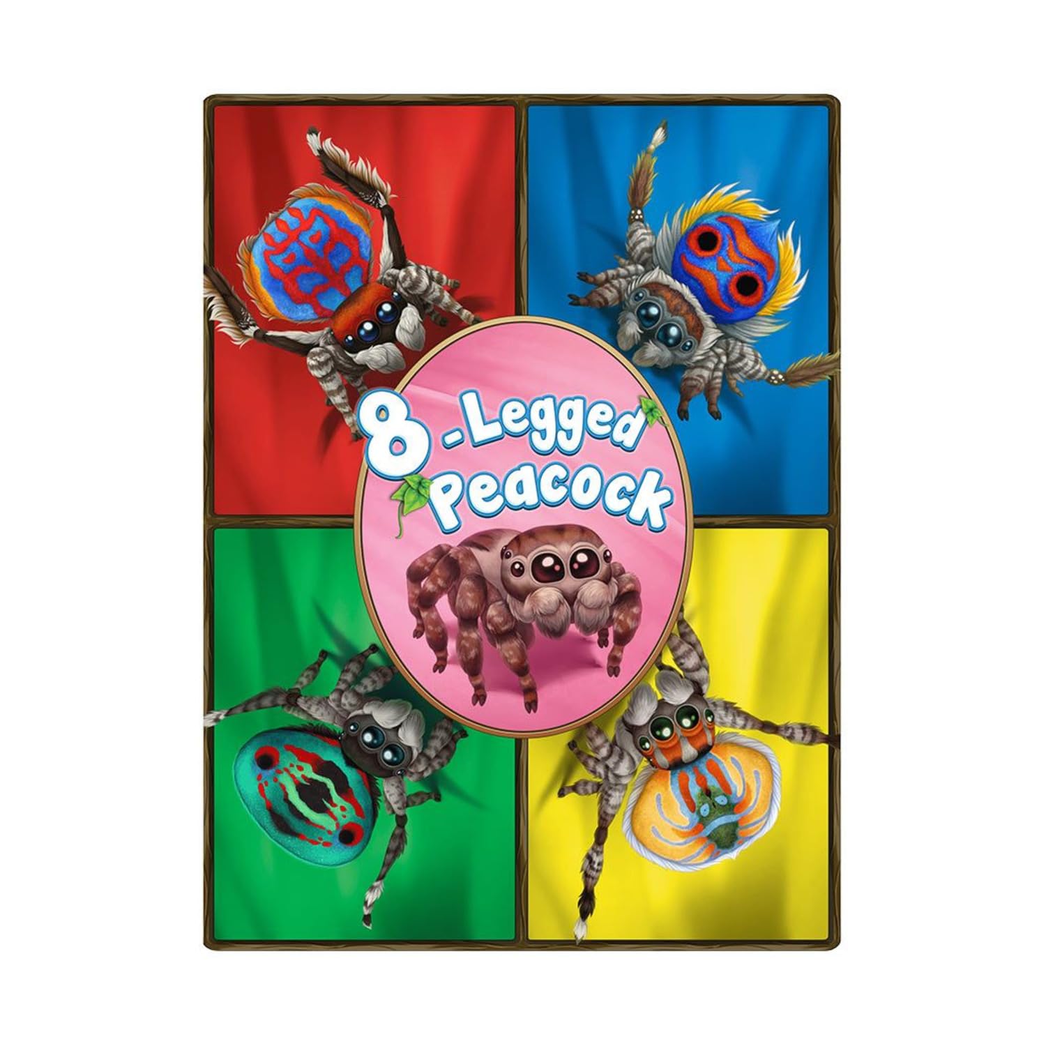 Brexwerx Games: 8-Legged Peacock - Card Game, Drafting & Matching Game About The Maratus Spiders Dance, Family Ages 10+, 2-6 Players, 15 Min