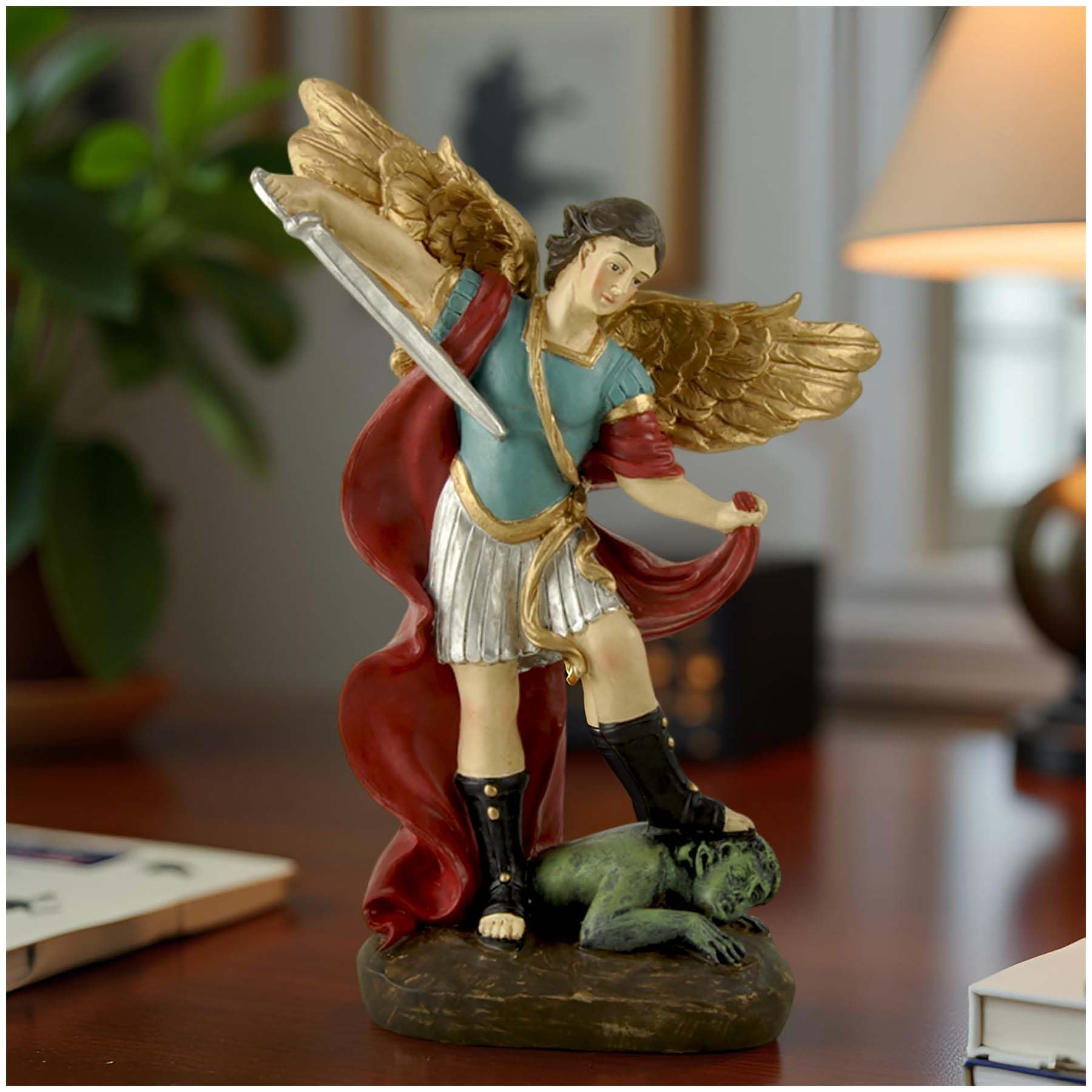 Amazon.com: St. Michael the Archangel Statue, San Miguel Figurine