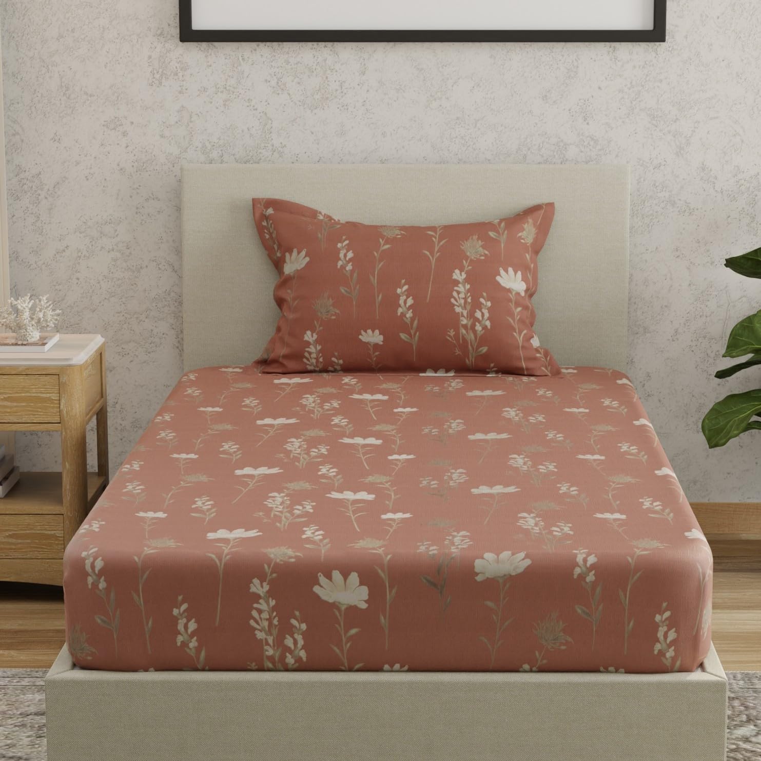 HUESLAND Cotton Bed Sheet Set - King Size -16 HUESLAND Cotton Bed Sheet Set - King Size -16