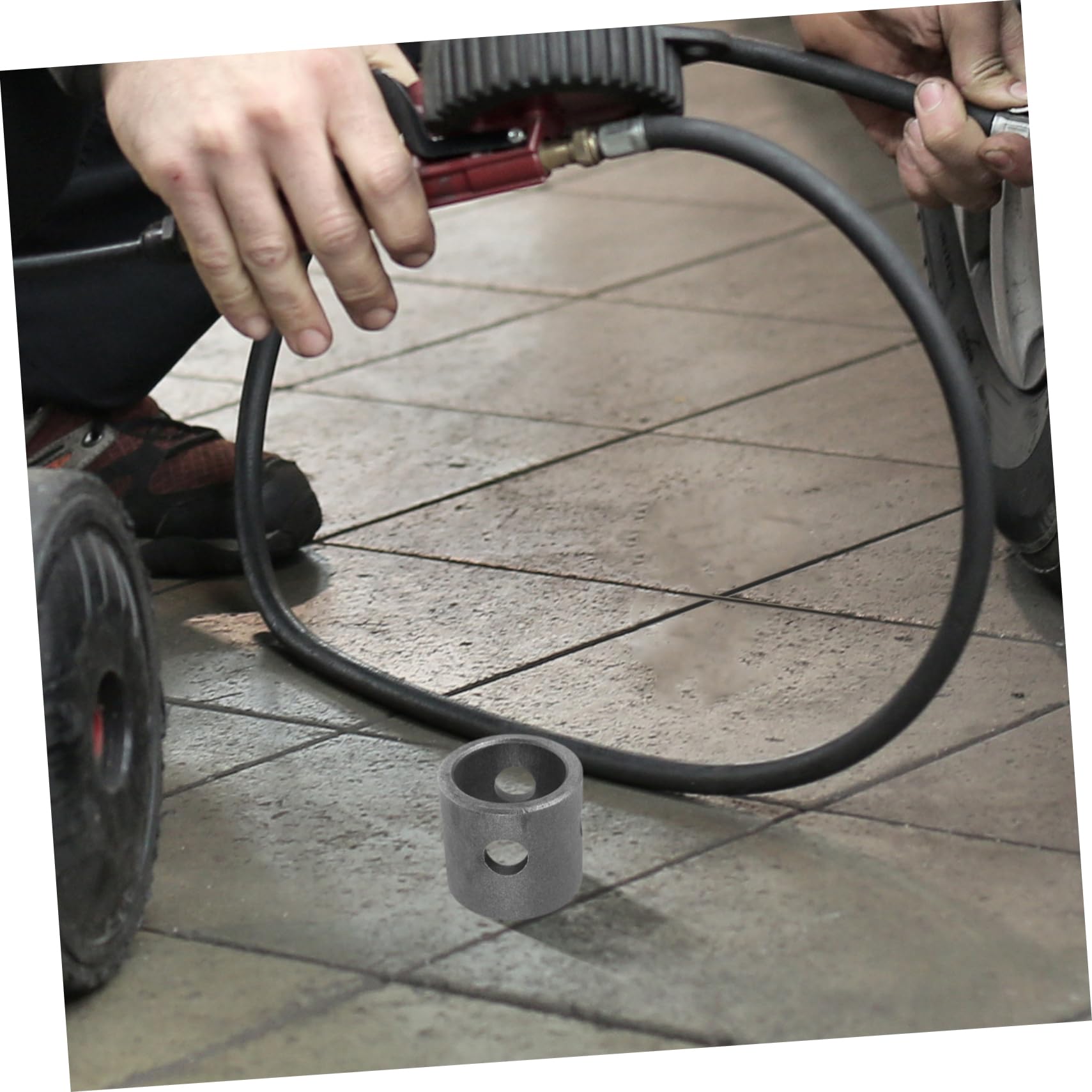 Mobestech 5piezas Soporte De Montaje De Tubo para Jack De Remolque Giratorio De Alta Carga Adaptable para Instalaciones De Soldadura Caravanas y Remolques