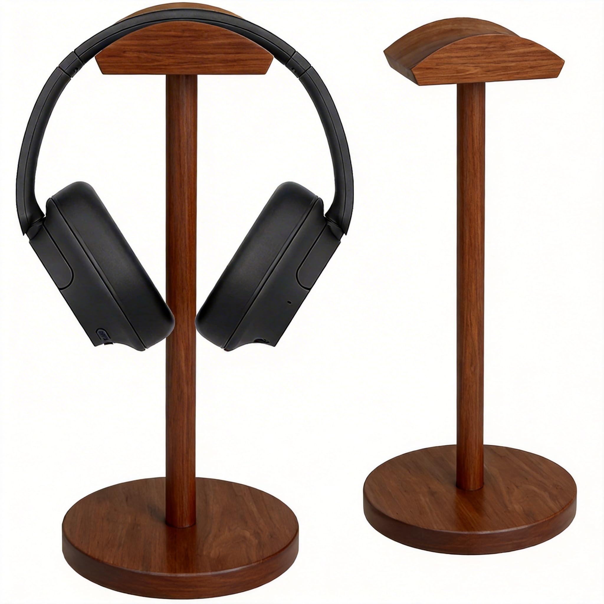 Supporto universale per cuffie organizer per riporre oggetti per scrivania da gioco Supporto per cuffie da gioco Premium Artigianato funzionale Accessori per cuffie in noce