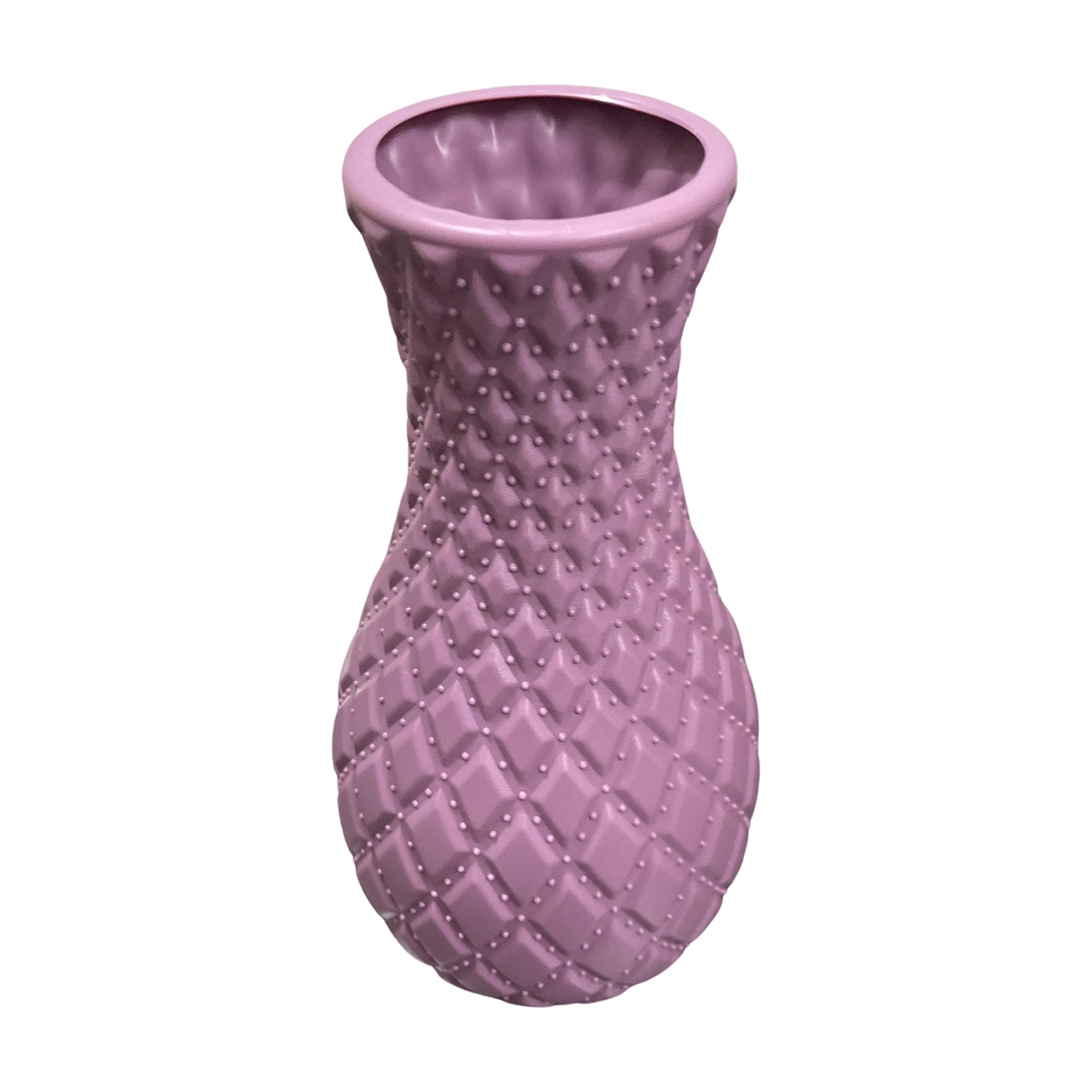 Well Art Gallery Unbreakable Plastic Flower Vase Simulation Plastic Vases for Home Decor Light Weight (Plastic) (Purple)