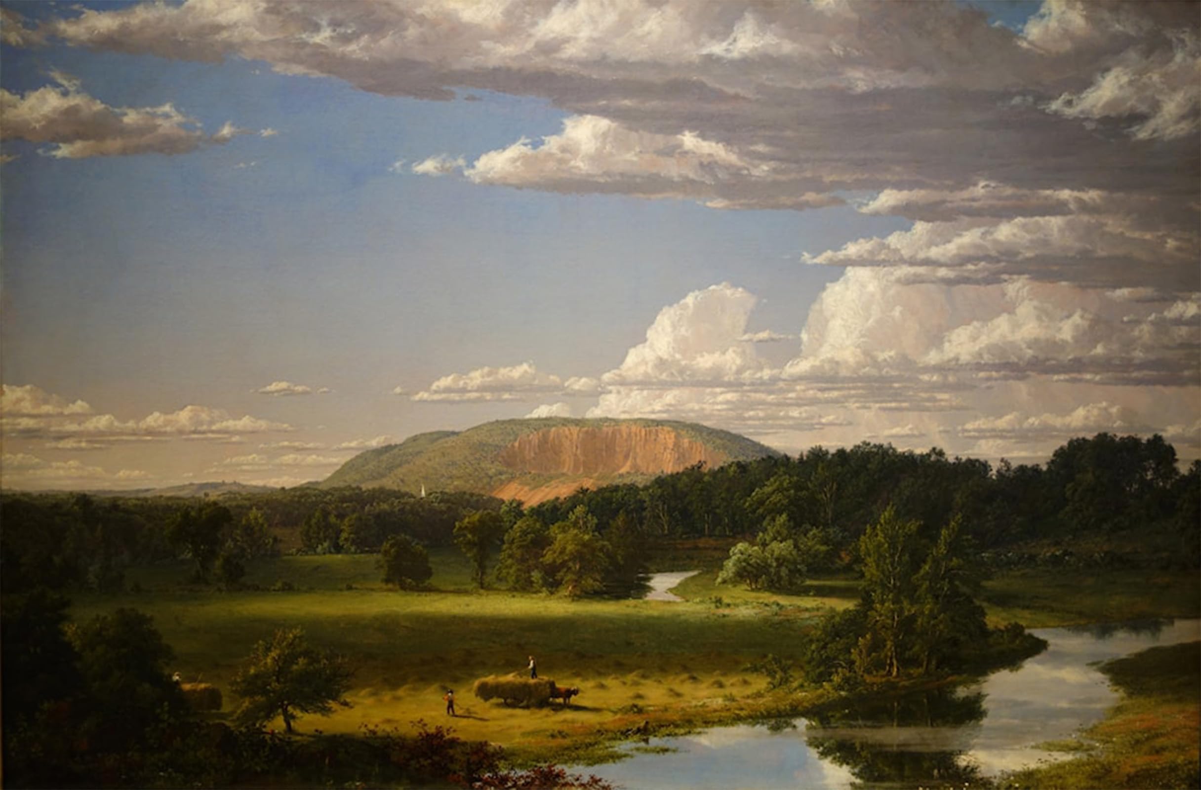 ARTXLXXBN Famous Painting Art Wall Decor Abstract Art Picture West Rock New Haven Frederic Edwin Church Animal Pictures for Home Decor 60x90cm