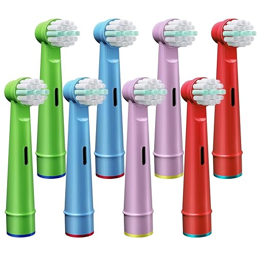 8 cabezales de repuesto para cepillos de dientes eléctricos para niños, compatibles con Braun Oral B