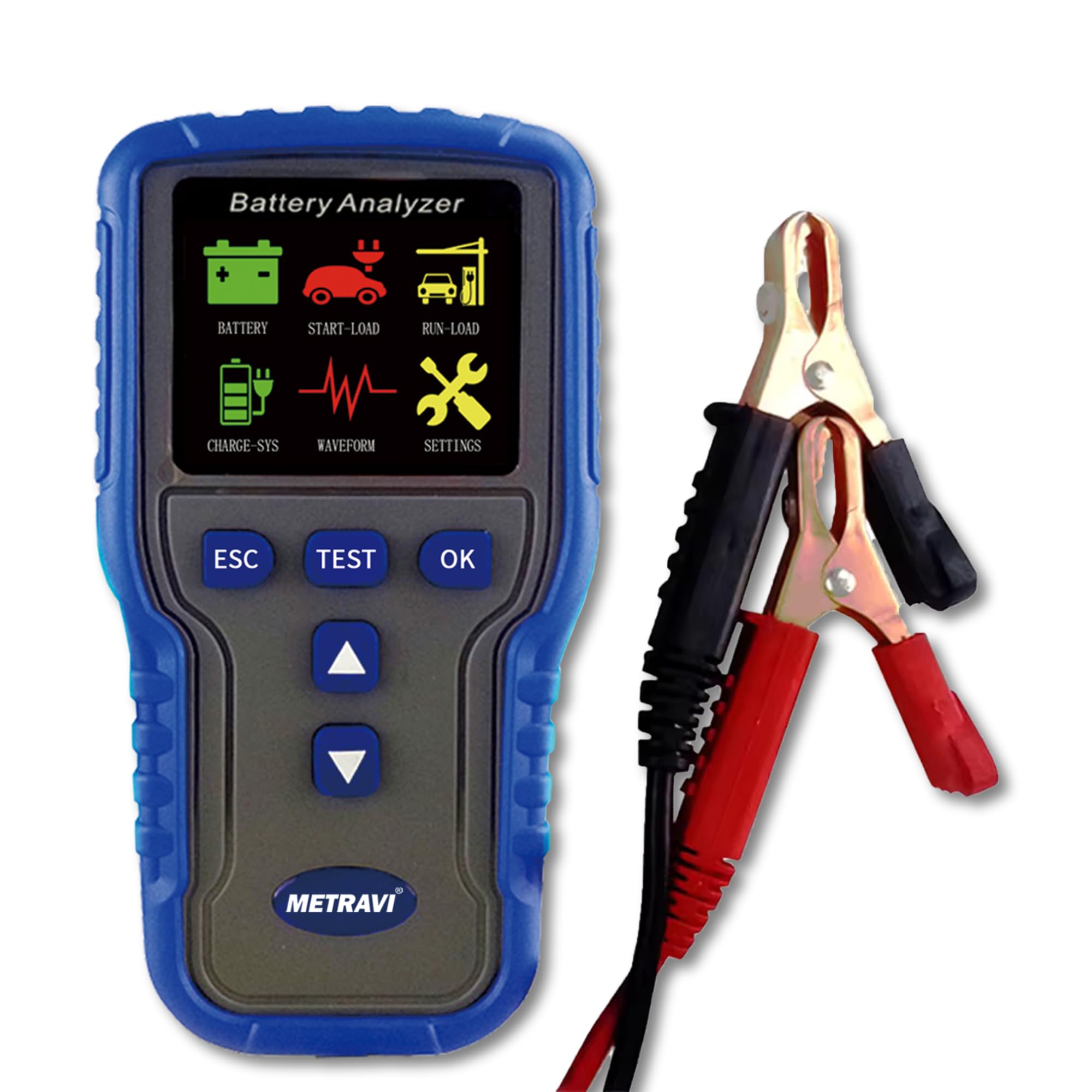 Metravi BT-220 Battery Analyser to test Battery Voltage, Battery Capacity, Cold Start Current, Internal Resistance, State of Health & State of Charge (B0D6G2CLVM) Amazon Price History, Amazon Price Tracker