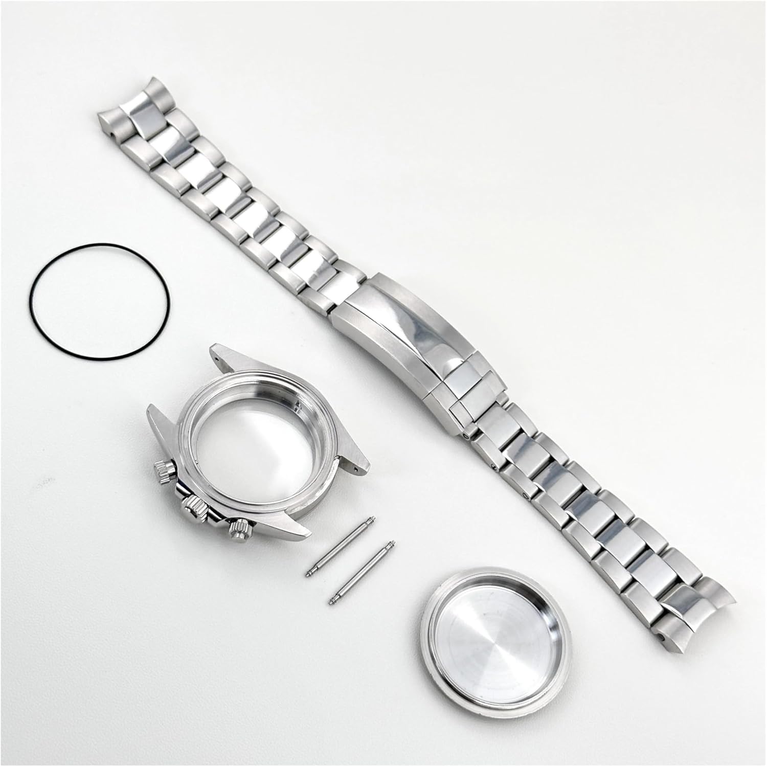 39mm VK63 Stainless Steel Watch Case with Sapphire Glass - Compatible with 20mm Straps