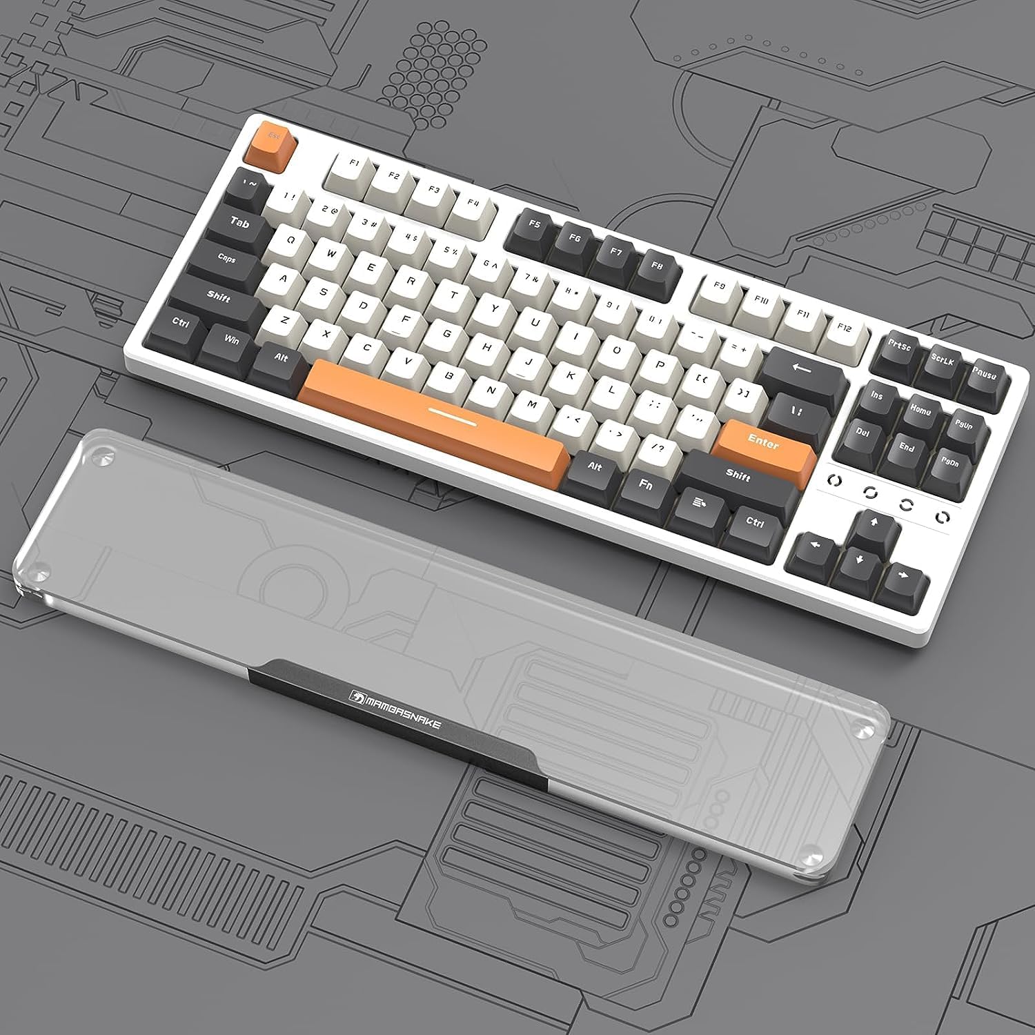 SELORSS Acrylic Keyboard Wrist Rest Wrist Support for