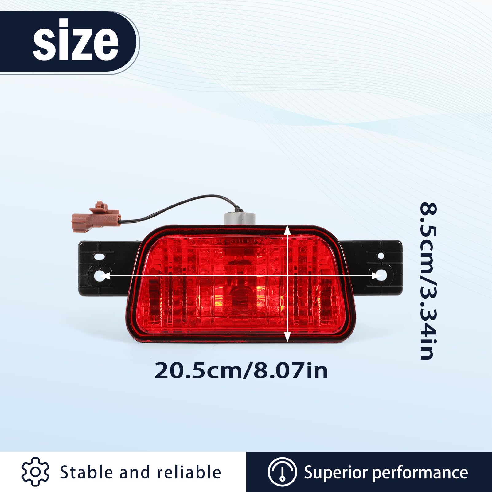 Fari antinebbia ZEALfix per Mitsubishi Pajero Montero 2007-2015, luci posteriori per ruota di scorta 8337A068