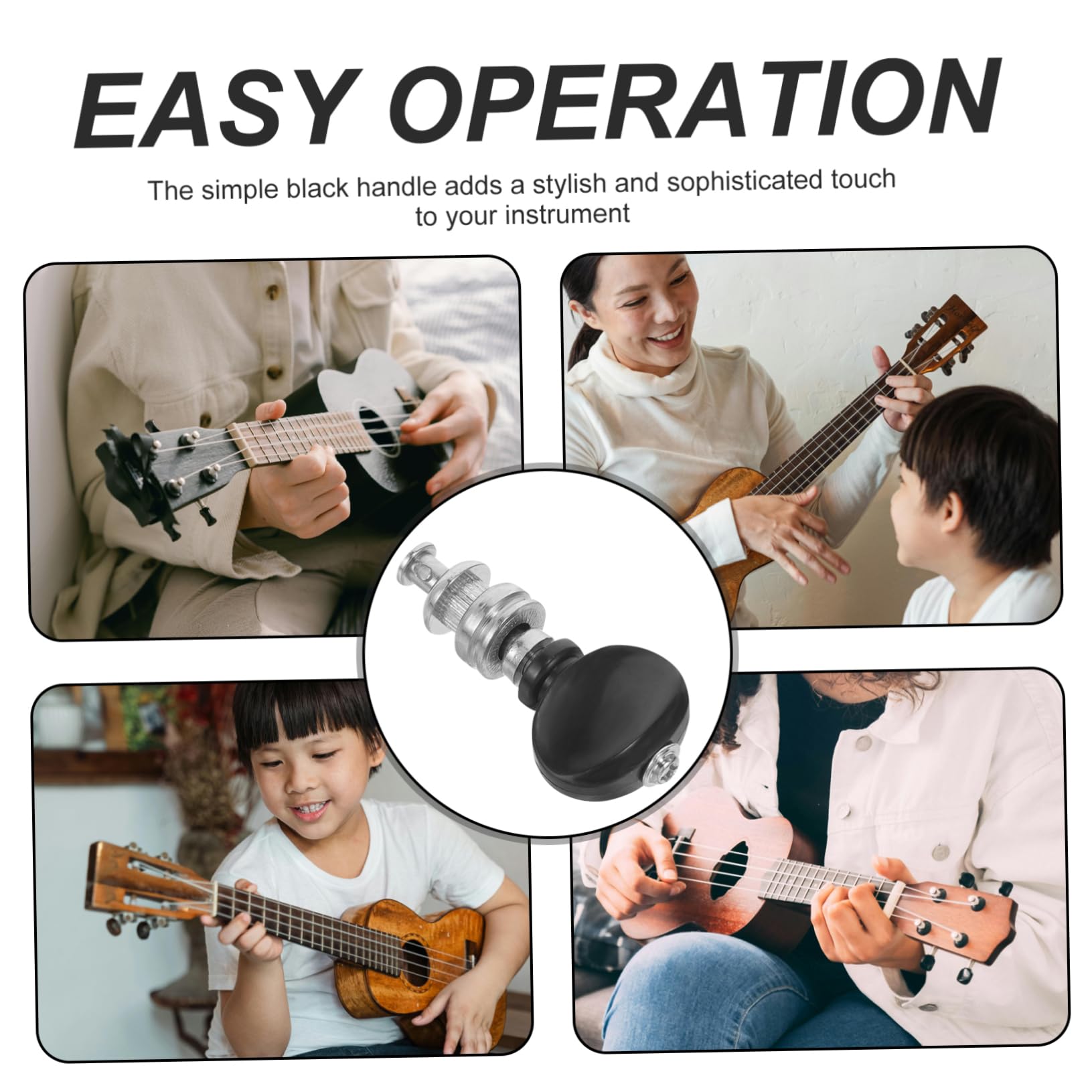 TOYANDONA 20pezzi Pz Di Piroli Di Accordatura Per Ukulele Maniglie Eleganti Facili Da Installare Materiale Resistente Perfetti Per Musicisti Di Tutti