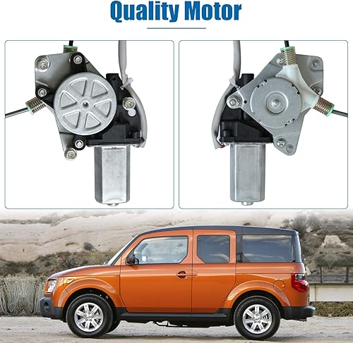 Miniatura 3 de 748-132 Elevalunas eléctrico del lado del pasajero delantero con conjunto de motor compatible con Honda Element 2003-2010, OE 11A414, 212-0036,