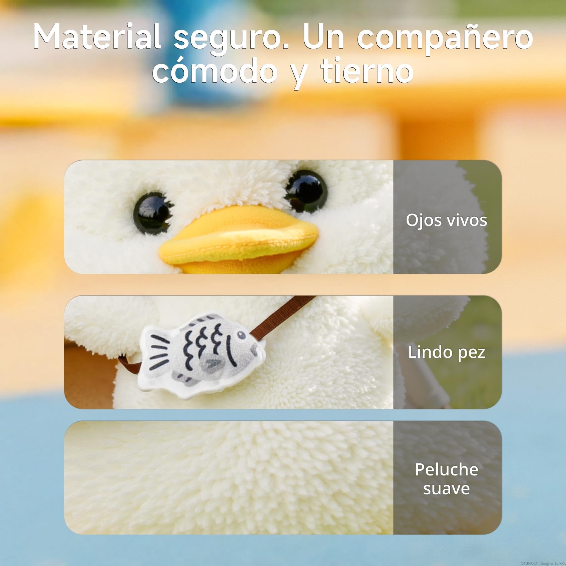 Pato Peluche Interactivo con Música, Voz y Movimiento Cabeza