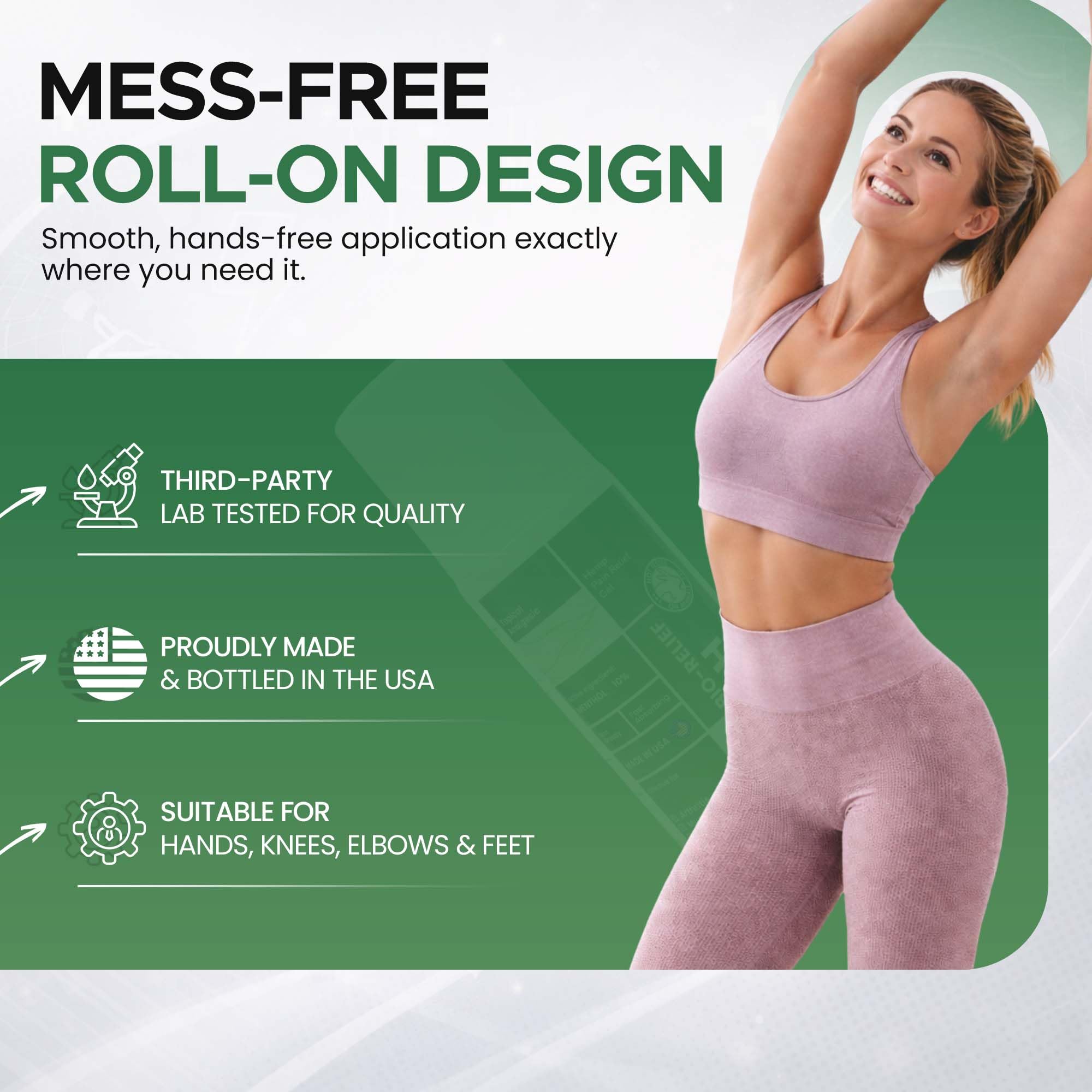BIO-RELIEF Fast-Acting Hemp Pain Relief Roll On, Cool & Topical Pain Relief — Amazon image 9