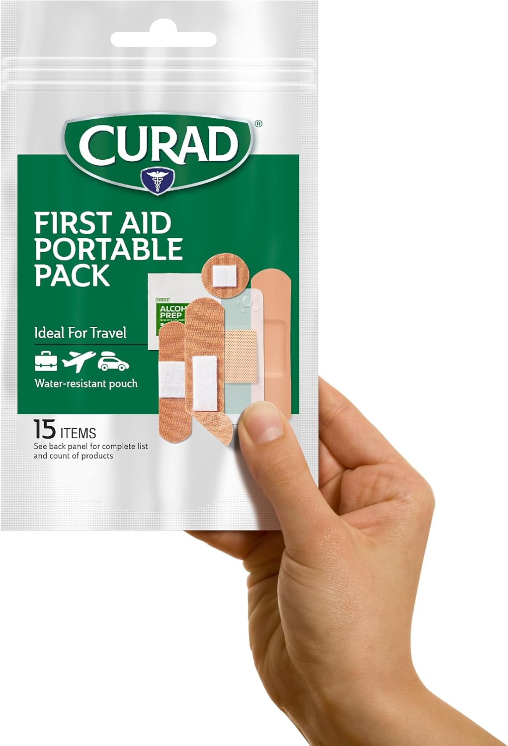 CURAD Frist Aid Portable Pack |15 – Count On-the-Go Essentials |12 Packs CURAD Frist Aid Portable Pack |15 – Count On-the-Go Essentials |12 Packs