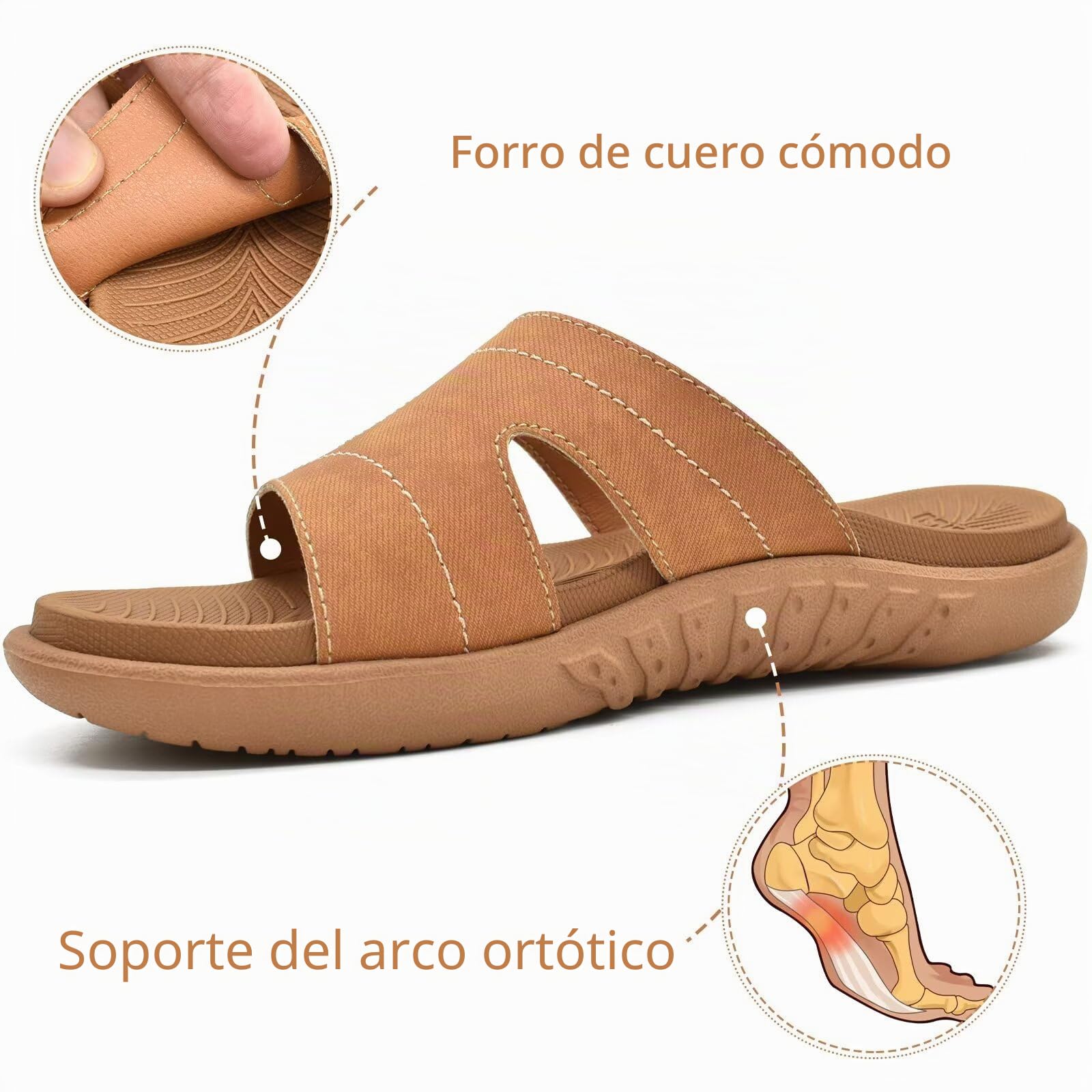 KuaiLu Chanclas Mujer Moda Ortopedicas Comodas Soporte del Arco Chancletas Baño Verano Cool Playa Piscina Ligera Abierta Goma Suela Sandalias
