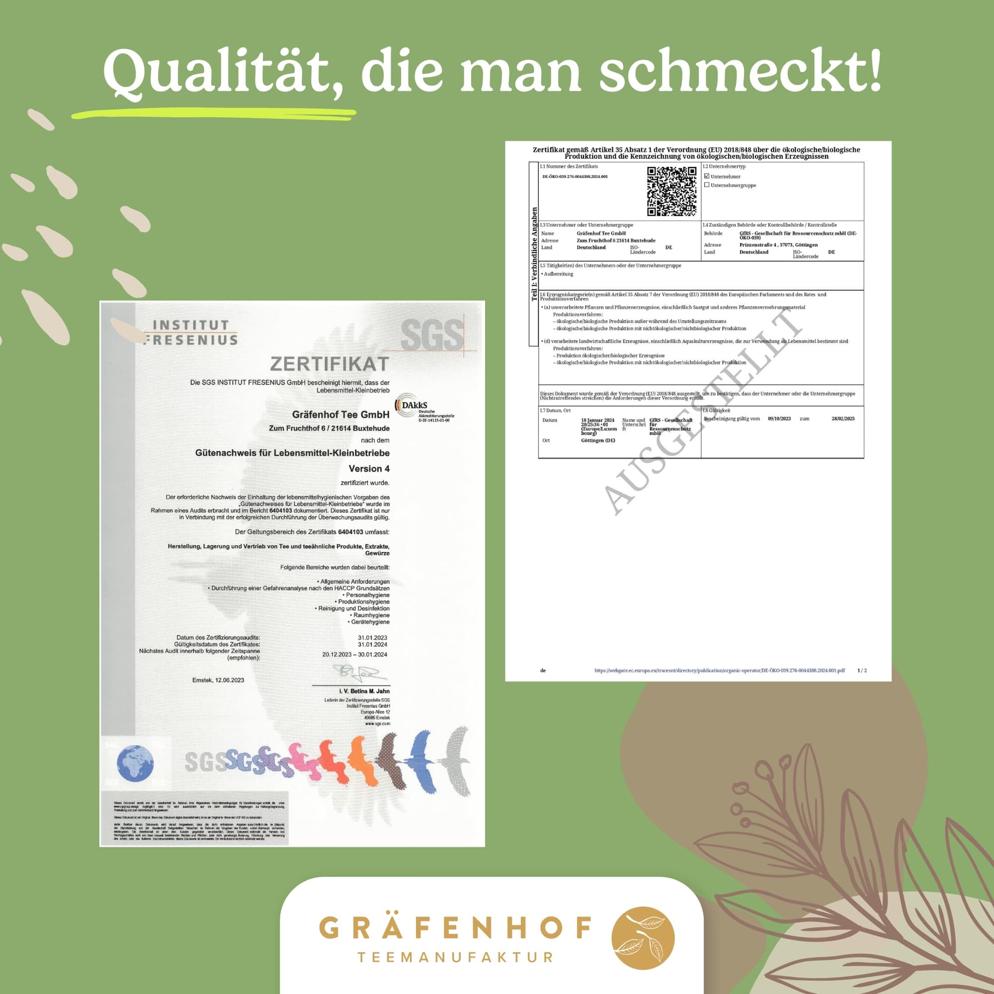 Gräfenhof Blasen- & Nieren Balance Tee Kräutertee Bio, 1000g loser Tee mit Birkenblatt & Brennnesselblatt, koffeinfrei, ohne künstliche Zusatzstoffe, Premium Qualität, in DE abgefüllt