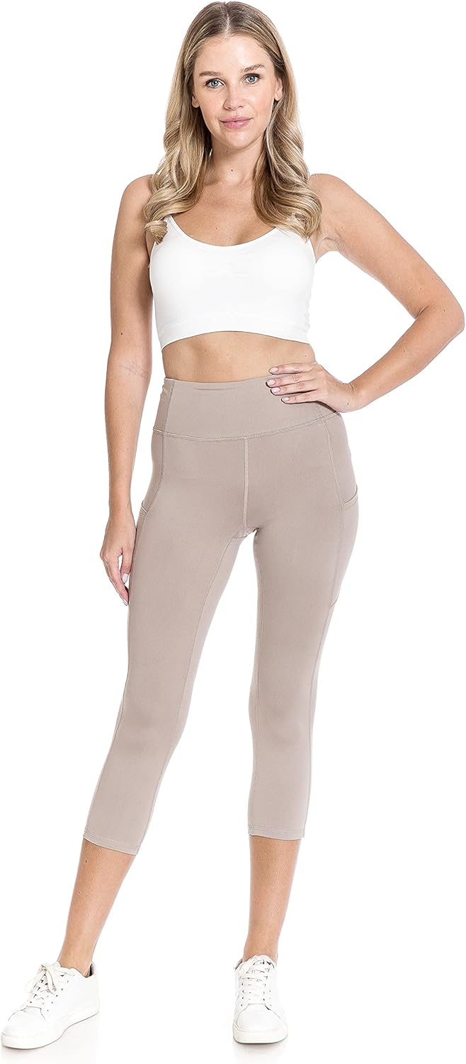 Leggings Depot High Waist Athletic Leggings for Women Tummy Control Pocket Yoga Pants - Image 6