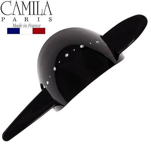 Miniatura 4 de Camila Paris CP2644 - Pasador de pelo francés con palo, soportes para cola de caballo para el cabello, ámbar, horquillas deslizantes para moños,