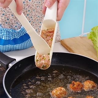 1 Set Meatball Maker Plastic, Meat Baller Spoon with Cutting Spade Multifunction Ice Cream Scoop DIY Meatball Making Set