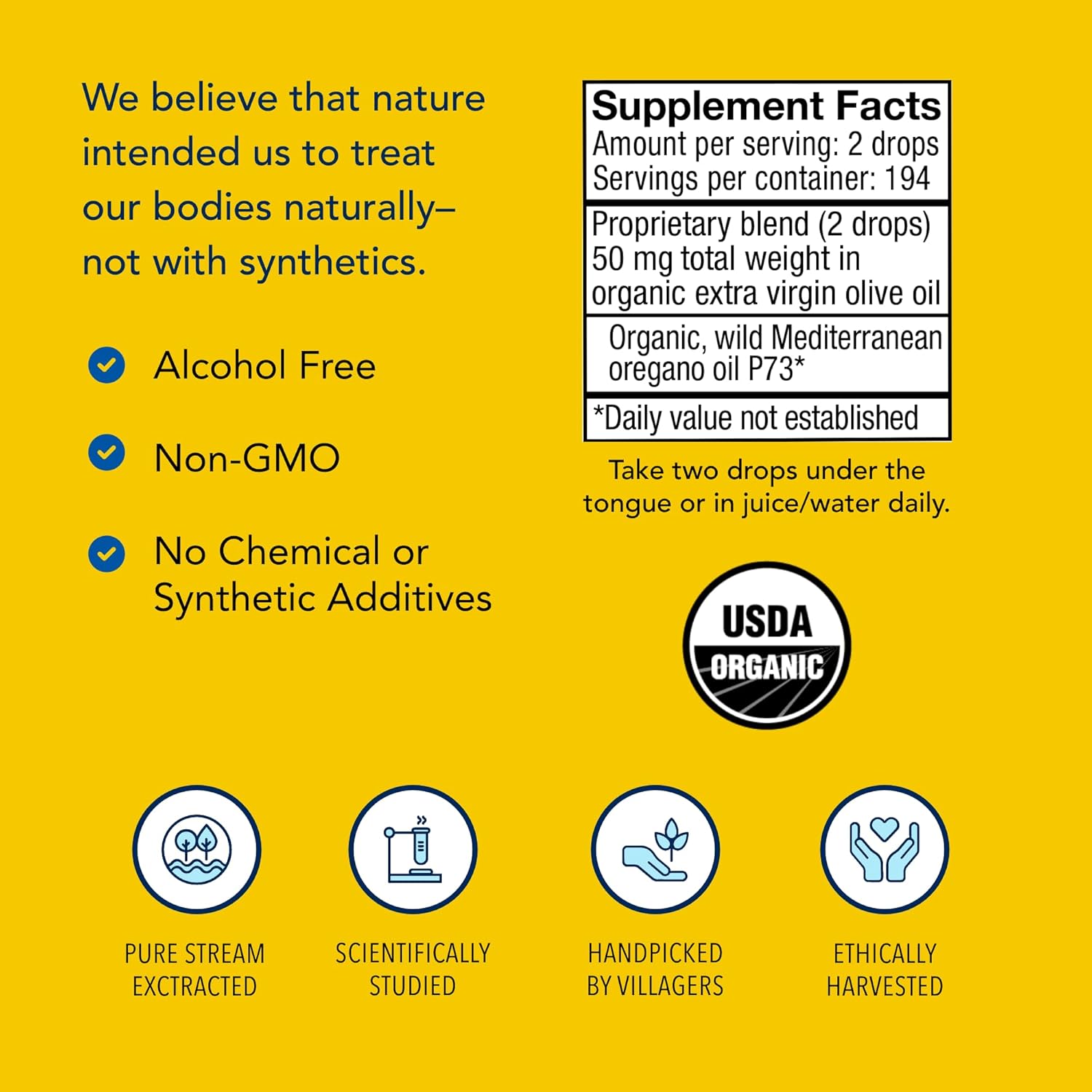 NORTH AMERICAN HERB & SPICE Oreganol - 1 fl oz, Pack of 3 - Unprocessed, Wild, Organic Oregano Oil - Mediterranean Source P73 - Non-GMO - 1296 Total Servings - Image 4