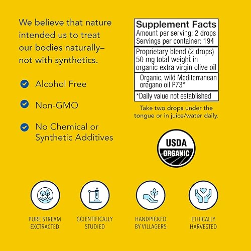 Miniatura 4 de NORTH AMERICAN HERB & SPICE Oréganol – 1 onza líquida, paquete de 3 – Aceite de orégano orgánico silvestre sin procesar, fuente mediterránea P73 –