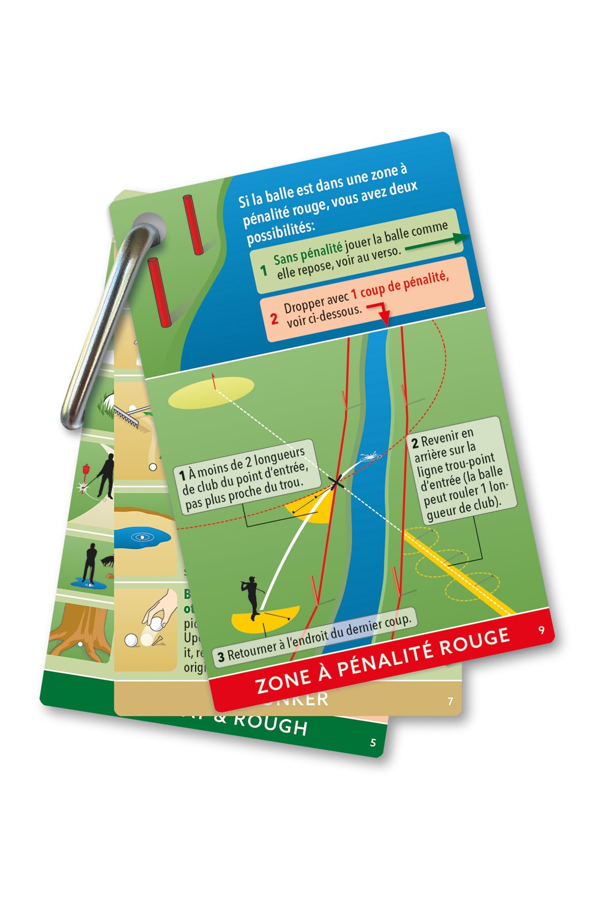 Règles de golf Express: Bag tag pratique pour votre sac de golf