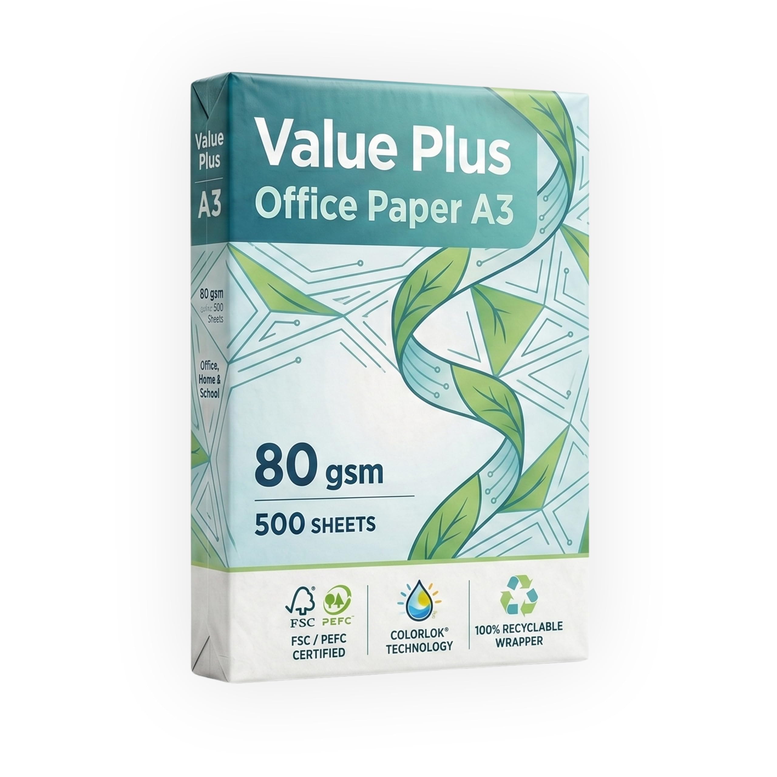Value Plus Smart A3 75gsm Multipurpose Copy Paper - 1 Ream - 500 Sheets