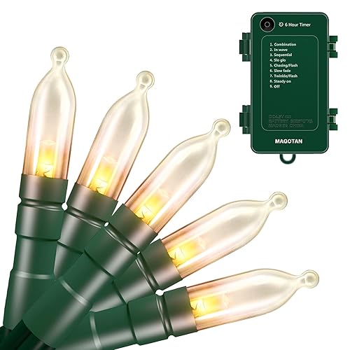 Christmas Timers - Battery Operated LED Lights Outdoor Timer, Waterproof,