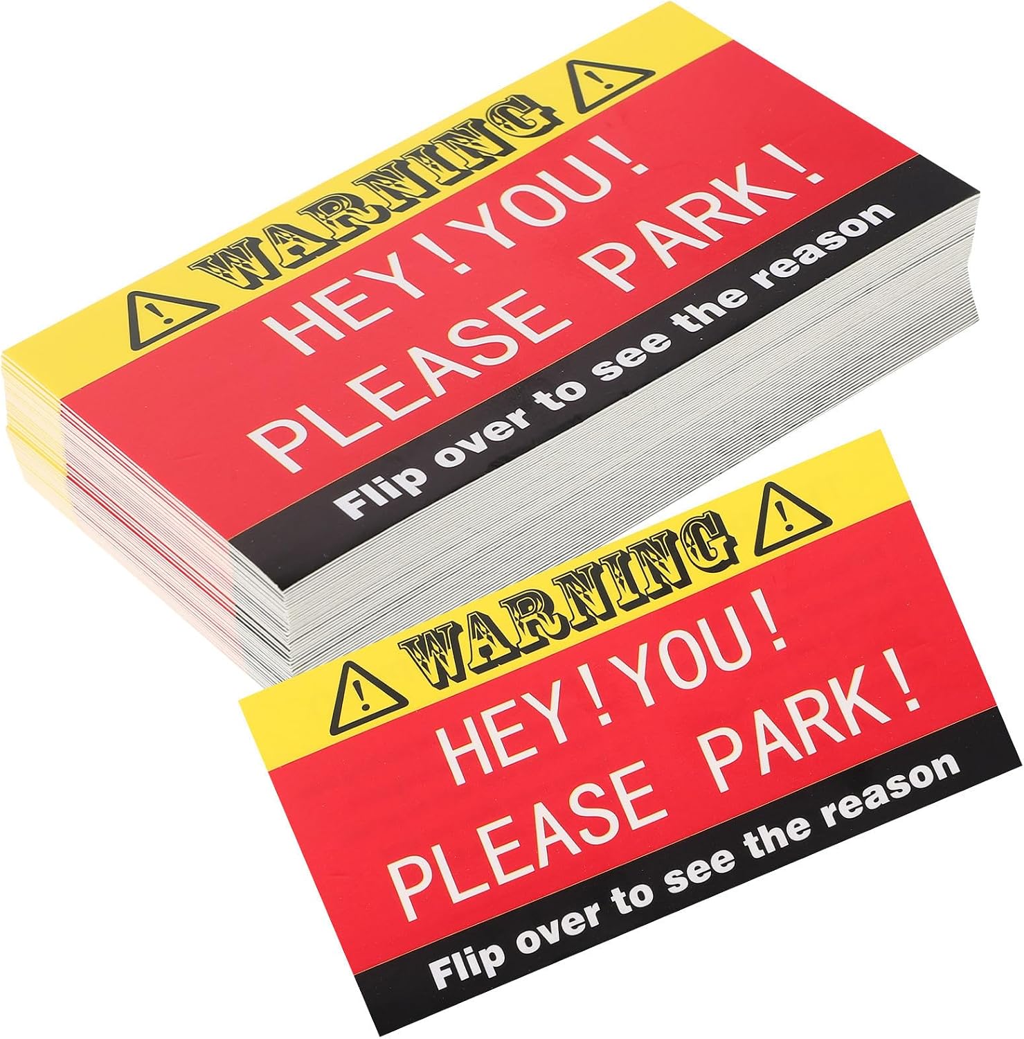 100pcs Humorous Parking Violation Notice Cards for Cars