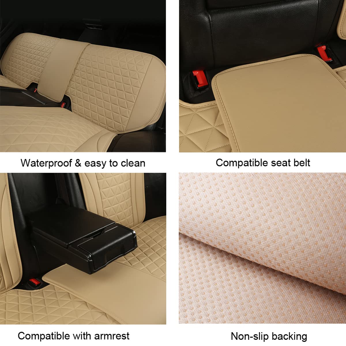 Black Panther Car Seat Covers Full Set Leather Seat Covers