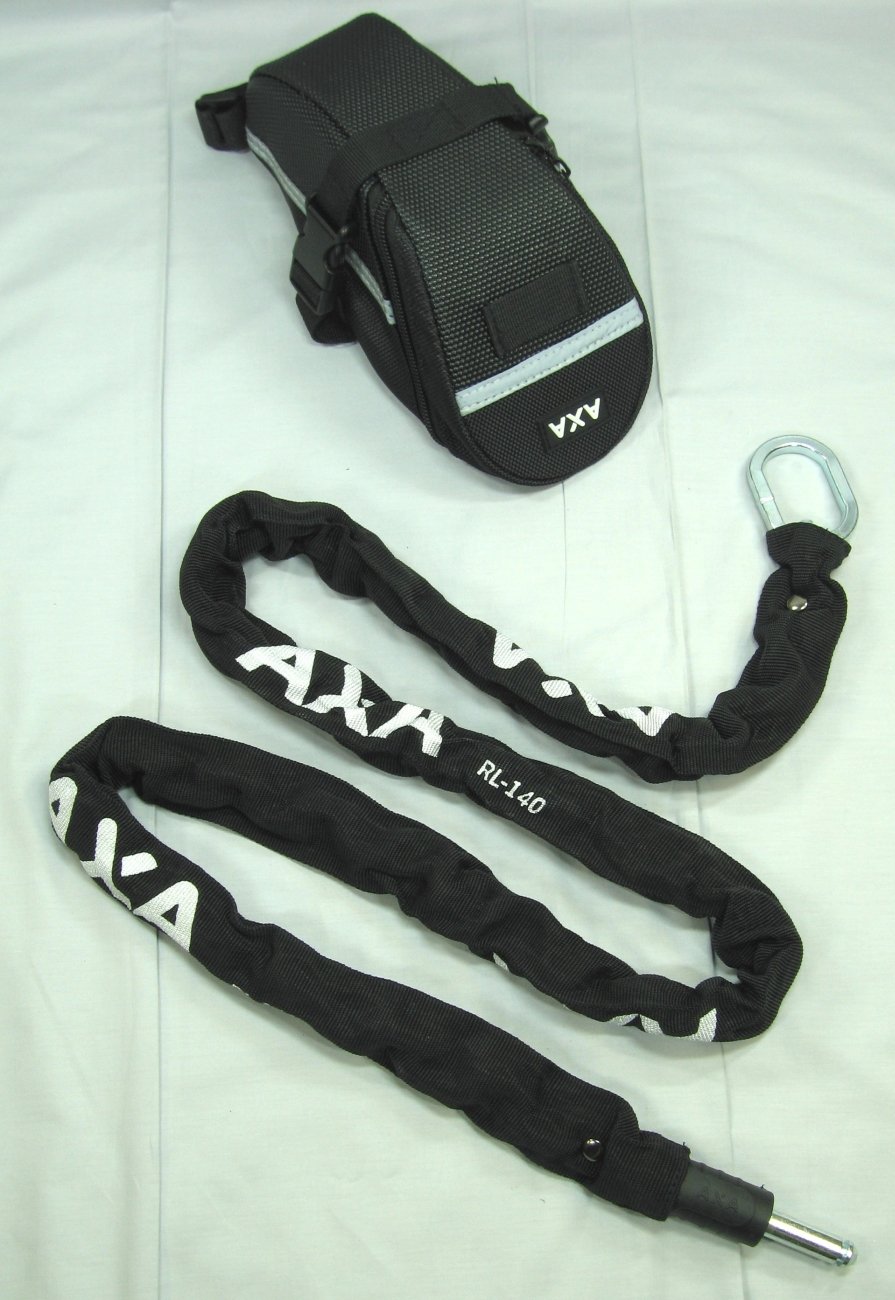 CBK-MS. Tasche + Einsteckkette RLC 140 cm lang für AXA Rahmenschloss Defender + Victory Sport & Freizeit