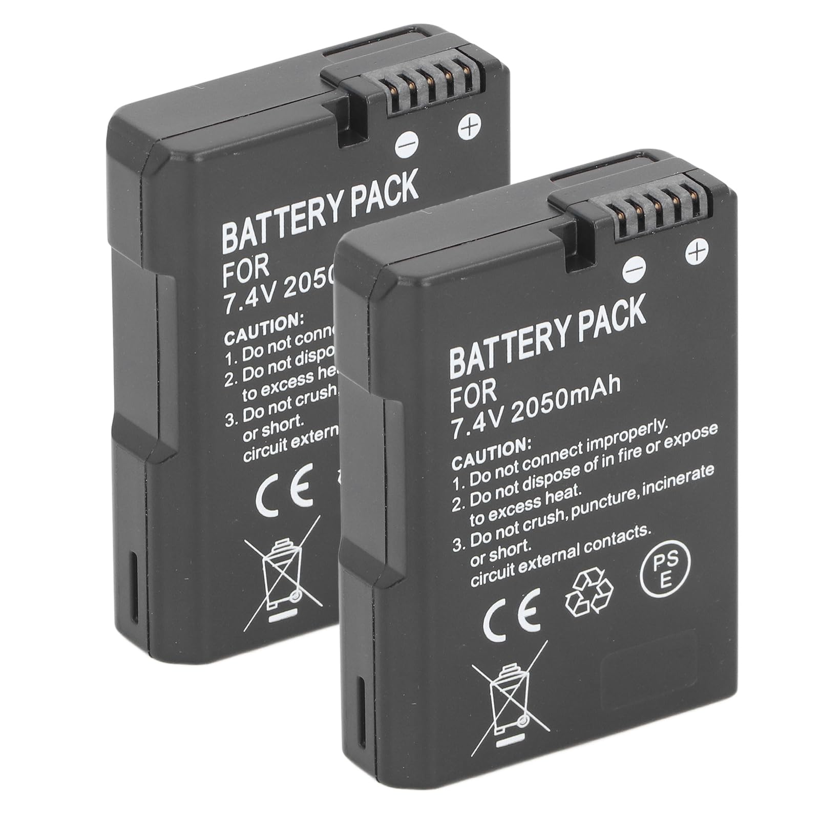EN-EL14 EN-EL14A 7.4V 2050mAh Batteria per D3100 D3200 D3300 D3400 D3500 D5100 D5200 D5300 D5500 D5600 DF Coolpix P7000 P7100 P7700 P7800 Fotocamera Reflex Digitale