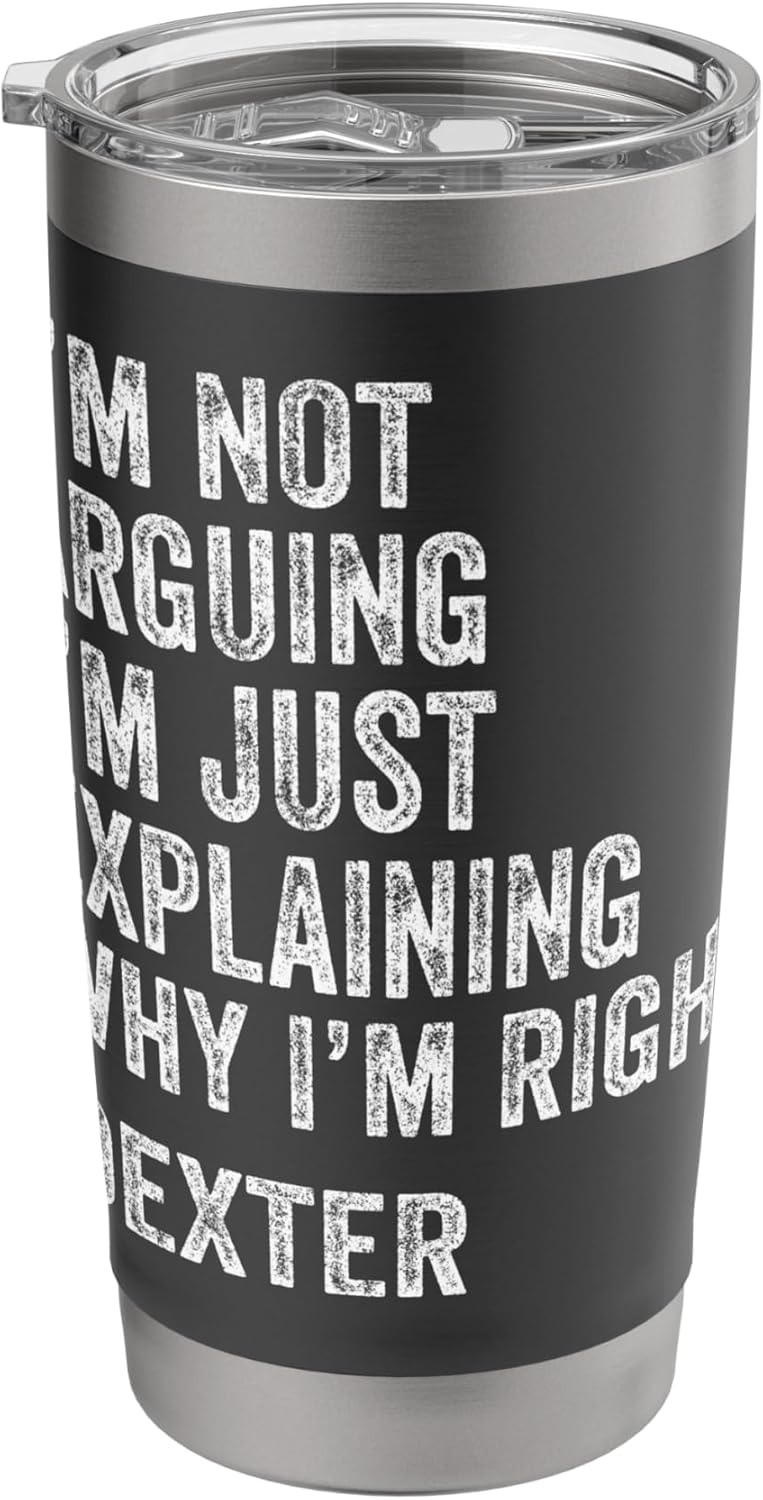 Dexter Quote Funny Birthday Custom Name Idea Engineer Stainless Steel Insulated Tumbler