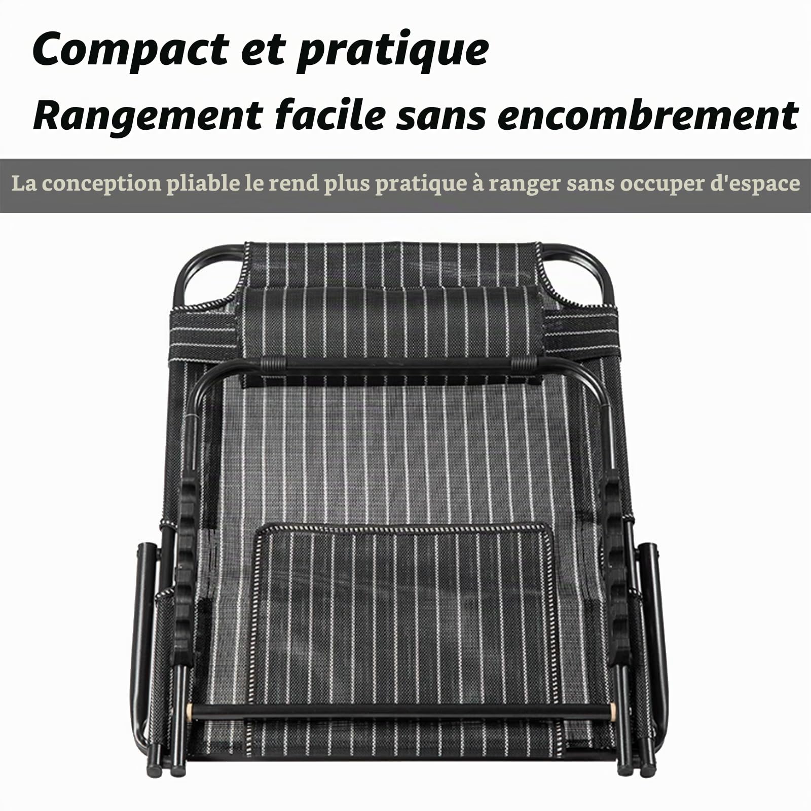 Aisny Coussin de Dossier de Lit, de Lecture Compensé Portable - Tapis de Plage Pliable Réglable Multi-Angles pour Lire, se Reposer, Récupérer - Chaise Longue