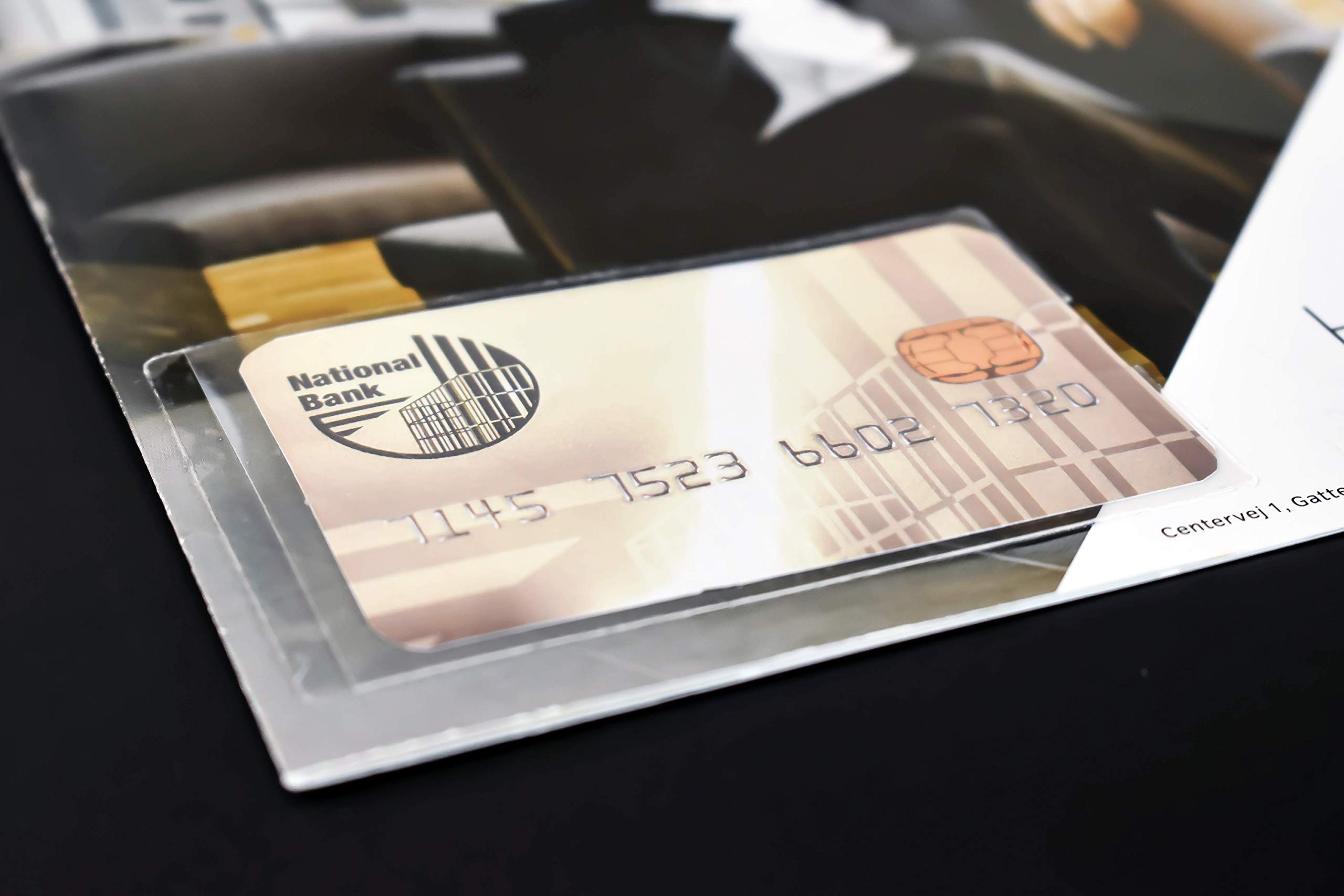 3L 10106 - Fundas para tarjetas de visita (60 x 95 mm, 10 unidades), transparentes