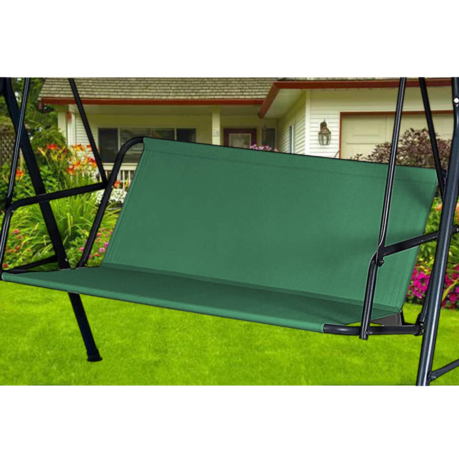 Funda de Asiento de Jardín para Columpio de Jardín, Funda de Repuesto para Asiento de Columpio de jardín Tela Oxford 600D (148 * 52 * 52cm,Grün)