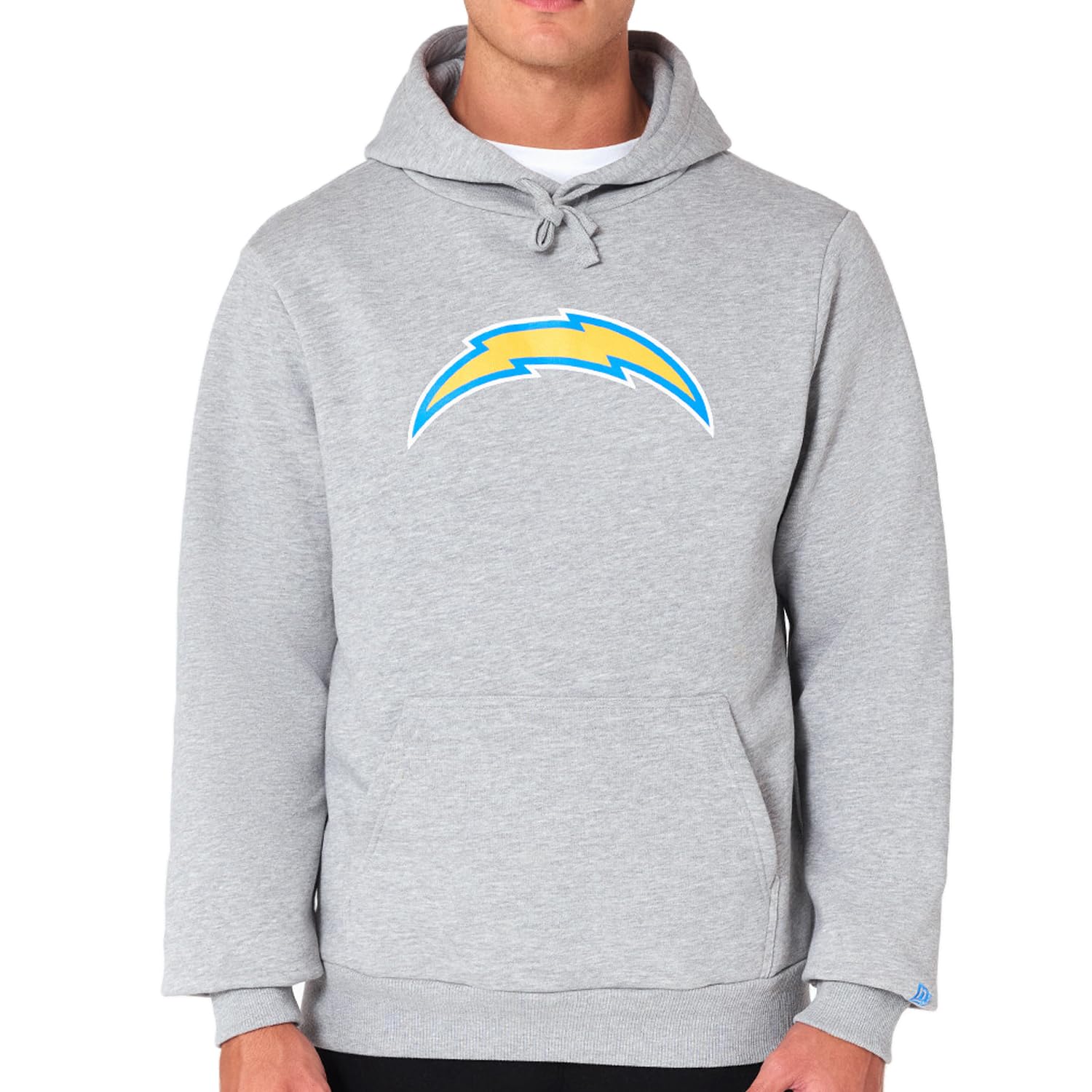 New Era Los Angeles Chargers NFL Team Logo Hoody Grey Hooded Jumper