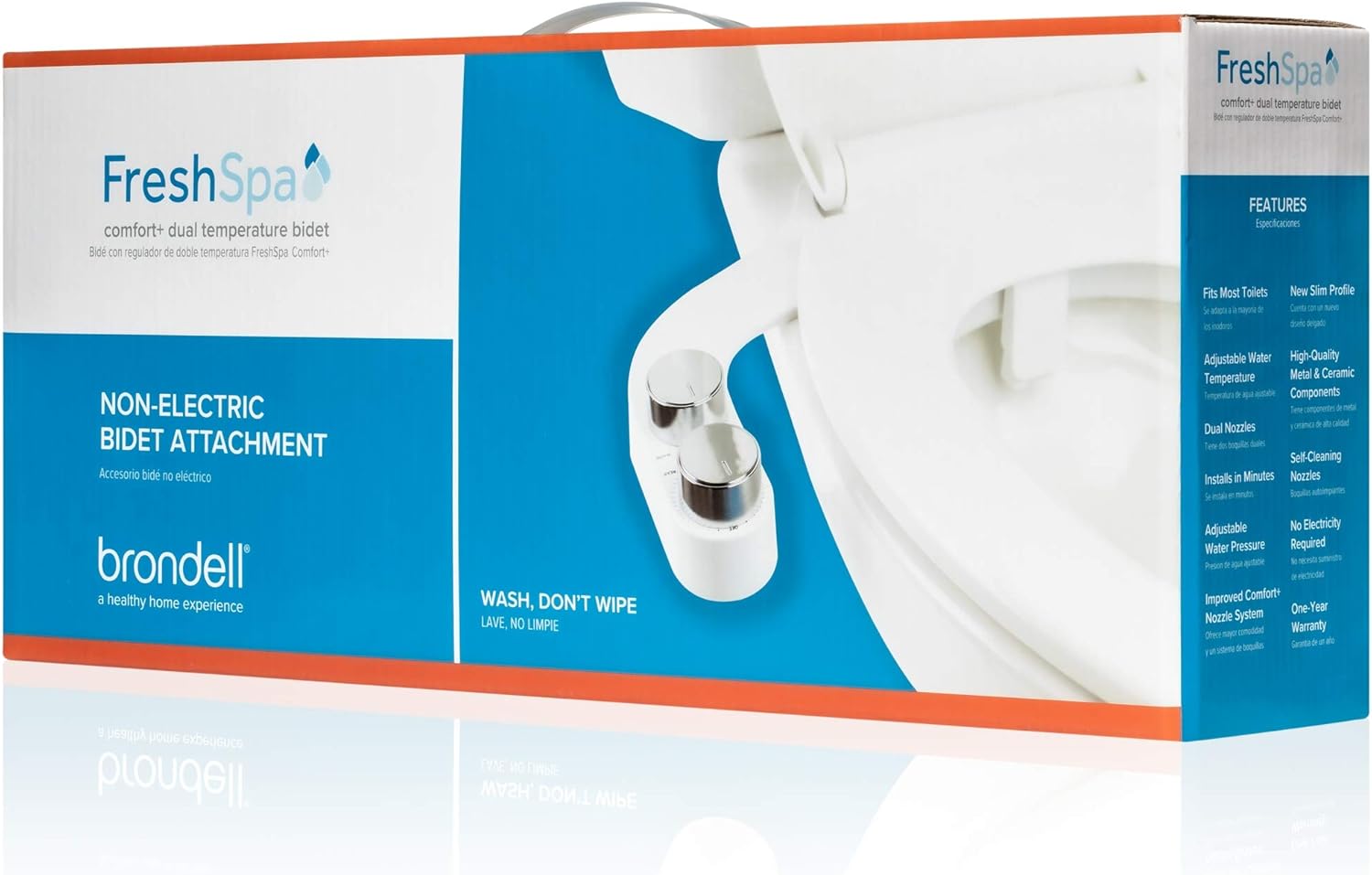 Buy Brondell Bidet FreshSpa Comfort Plus Bidet Attachment Dual