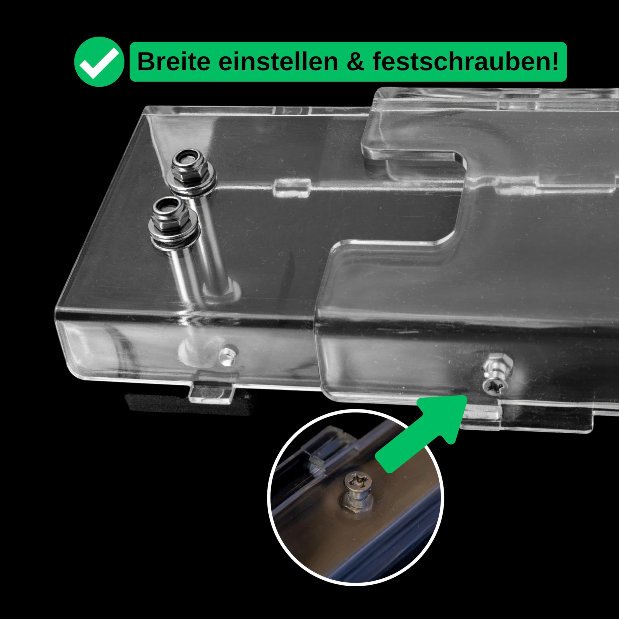 Bouton de la cuisinière Couvercle de l'interrupteur, cinq longueurs réglables, Transparent, Sécurité enfants avec fixation magnétique, Protection des éléments de commande de la cuisinière