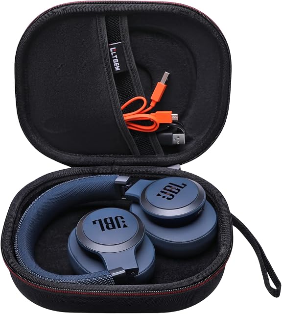 L LTGEM Hard Case for JBL LIVE 650BTNC , 500BT , 660NC or JBL Tune 710BT , 660NC , 760NC , 510BT Headphone - Portable Travel Bag ( Case Only )