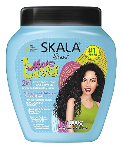 SKALA Mais Cachos Hair Type 3ABC - Elimina el Anti Encrespamiento, Para Cabello Rizado - Crema de Tratamiento Acondicionador y Crema para Peinar 2