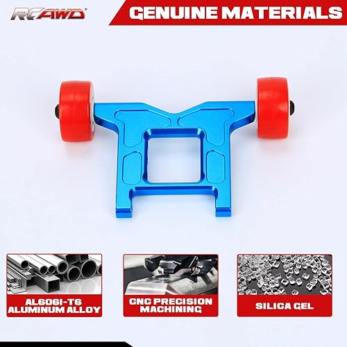 Miniatura 2 de RCAWD Juego de barras de ruedas de aleación de aluminio para Arrma Big Rock Arrma Granite Arrma Typhon Arrma Outcast Arrma Kraton1-10 Arrma 3s 4s