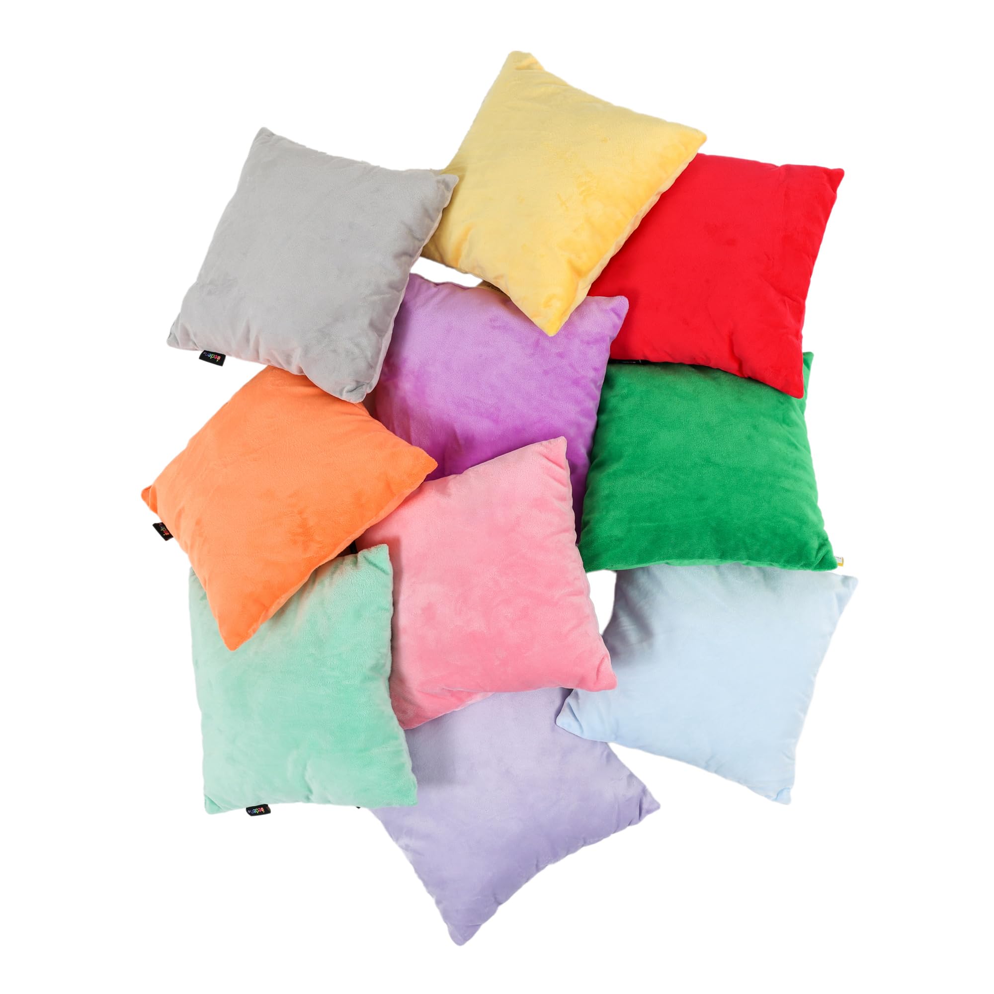 Eden Learning Spaces Sensory Soft Fleece Cushions, Pack of 10