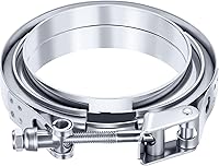 Vista 9 de EVIL ENERGY Abrazadera de banda V de liberación rápida de acero inoxidable con brida macho hembra de acero suave, 2.5 pulgadas