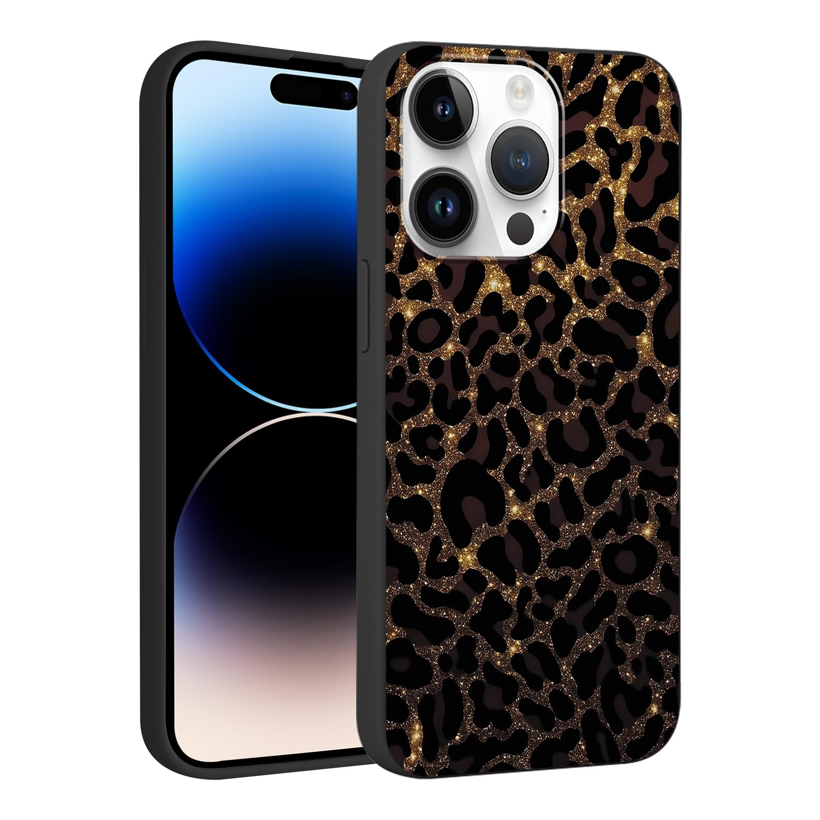 Phoona Funda para iPhone 11 Pro 5.8",Aesthetic Dibujos Diseño Suave Ultrafina Silicone Cover Antigolpes Anti-Arañazos Bumper Protección Cámara Case Mujer Niñas,Flor Oro